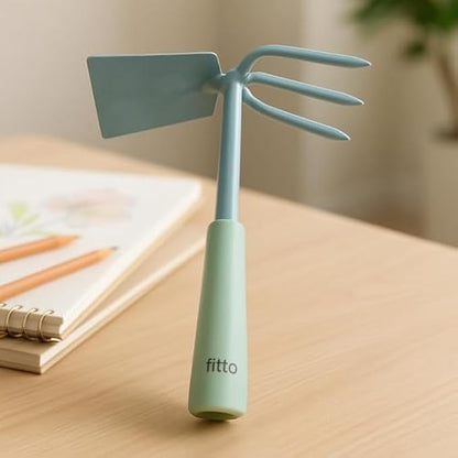 Ergonomic Steel Garden Tool Set - Hand Trowel, Transplanter & Cultivator with Non-Slip Soft Grip, Rust-Resistant Gardening Tools