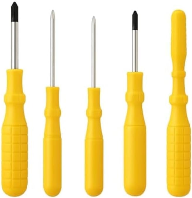96 Pieces 6-Piece Bomb Headed Screwdriver Set - 6pcs Flathead Phillips Round Head Screwdrivers for Home Automotive Electronics
