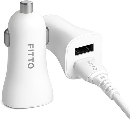 Fast Dual USB Car Lighter Charger Set with Android Huawei Type C Cable