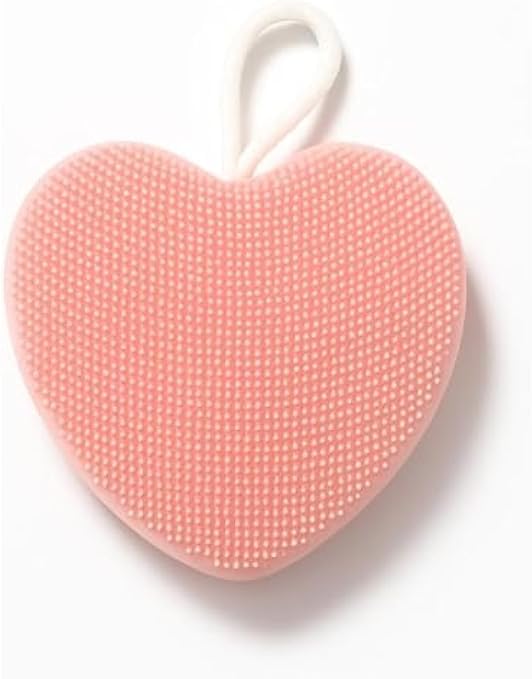 120 Pieces Heart Shaped Facial Brushes (7cm - Soft Face Cleansing & Exfoliating Massage Brush – Portable Travel Brush)