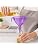 240 Pieces Plastic Funnels with Hanging Loop (Wide Mouth Narrow Spout Multipurpose Pouring Funnel for Kitchen Bathroom Laundry and Household Use – Purple)