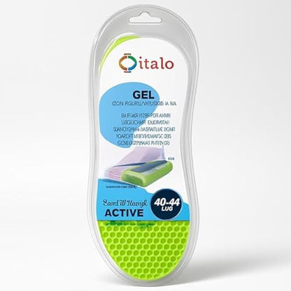 Foam Shoe Insoles Green Size 40-44 Cut-to-Fit 1 Pair - Cushioned Shoe Inserts Comfort Insoles Arch Support Footbed