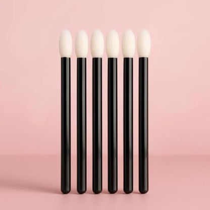 6-Piece Makeup Brush Set for Face & Eyes – Soft Synthetic Bristles, Wooden Handles, Foundation Powder Concealer Eyeshadow Brushes