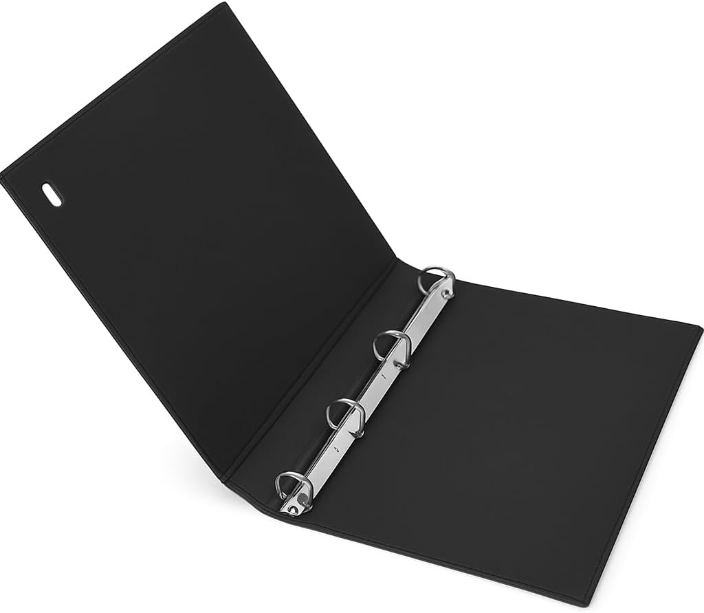 120 Pieces Level File 1 Pieces with 4 Holes (34cm x 25cm – Black for Home and Office Use)