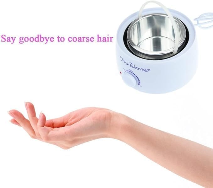 96 Pieces Depilatory Wax Heaters for Hair Removal (Professional Electric Wax Warmer for Depilatory Beans – Easy-to-Use At-Home Body Hair Removal – Adjustable Temperature – Salon-Quality Results)