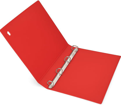 Level File 1 PC with 4 Holes, 34cm x 25cm, Red, Durable Construction Tool