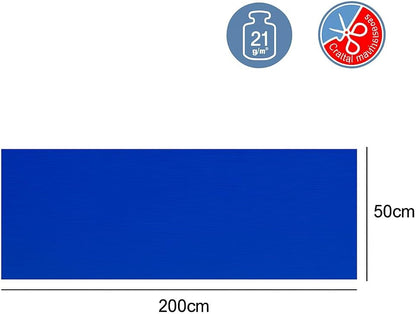 Crepe Paper Roll 200cm x 50cm Royal Blue for Crafts and Decorations