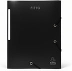 96 Pieces Card Board Folders for A4 Sheets - (34x26cm – Black Office Document Storage)