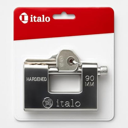 90mm Door Lock with Keys - Cylinder Mortise Lock for Wooden & Metal Doors, Keyed Security Lock