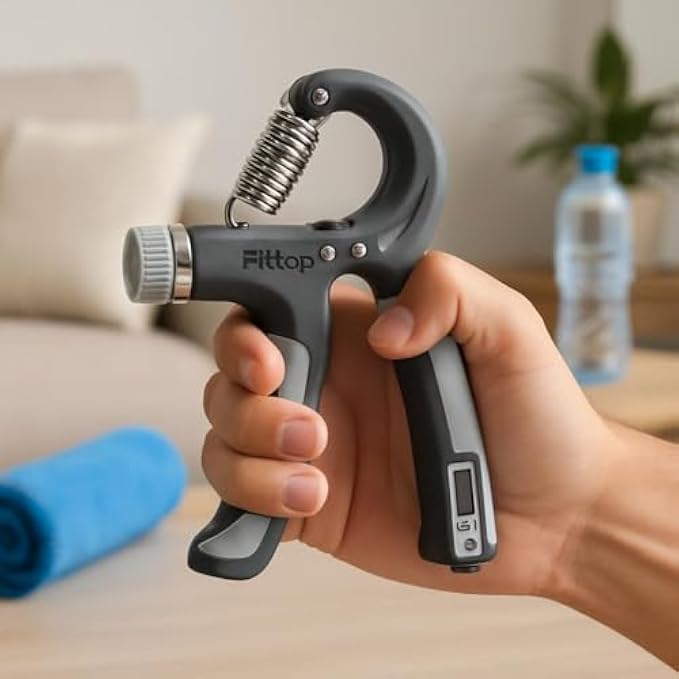 96 Pieces Hand Grip Strengthener - Adjustable Resistance Grip Trainers for Improved Hand Strength and Dexterity - Grey