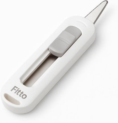 Safe Express Knife – Ergonomic Design – Compact White ABS + Stainless Steel