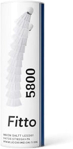 96 Pieces Nylon Shuttle Cock - White - Pack of 12 - Durable Badminton Birdies
