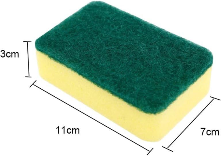 Scourer Sponge Pack of 9 – Heavy-Duty Scrubbing Sponges for Kitchen Cleaning, Multi-Purpose Non-Scratch Scouring Pads for Dishes, Pans, and Surfaces – Durable and Long-Lasting Sponges