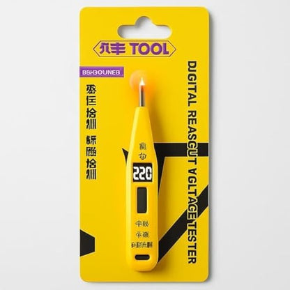 Digital Voltage Tester Pen Screwdriver - Non-Contact AC Voltage Detector NCV Test Pen with LED & Insulated Electric Screwdriver