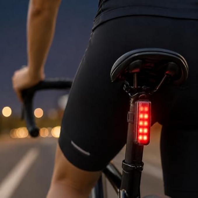 96 Pieces Bicycle Safety Warning Lights (Bright Red Rear LED Bike Light with Multiple Flash Modes – Tool-Free Adjustable Strap and Weather-Resistant Compact Design)