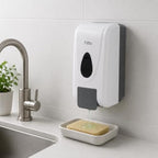 60 Pieces Wall Mounted Soap Dispensers (500 ml – ABS Plastic Manual Push Liquid Soap Dispenser for Bathroom – Kitchen and Office)