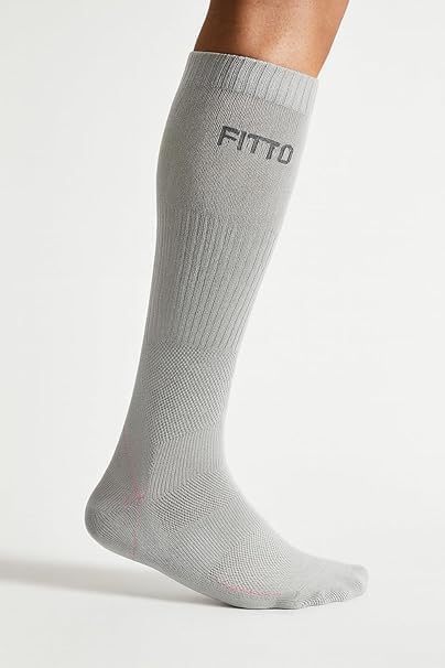 Anti-Slip Football Socks for Kids - Grey