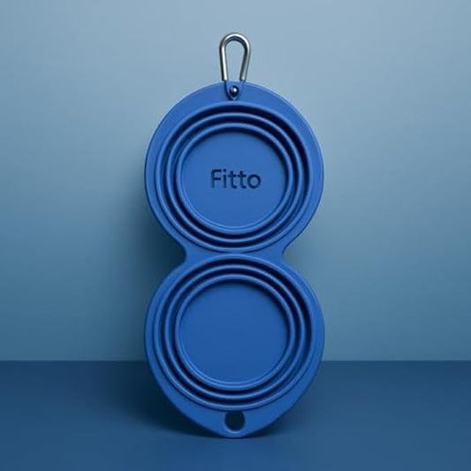 Collapsible Folding Pet Bowl 30x5cm - Silicone Portable Dog Cat Travel Food & Water Bowl, Lightweight Easy Clean