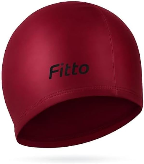 240 Pieces Maroon Swimming Caps for Adults and Kids - Silicone Swim Cap for Enhanced Performance