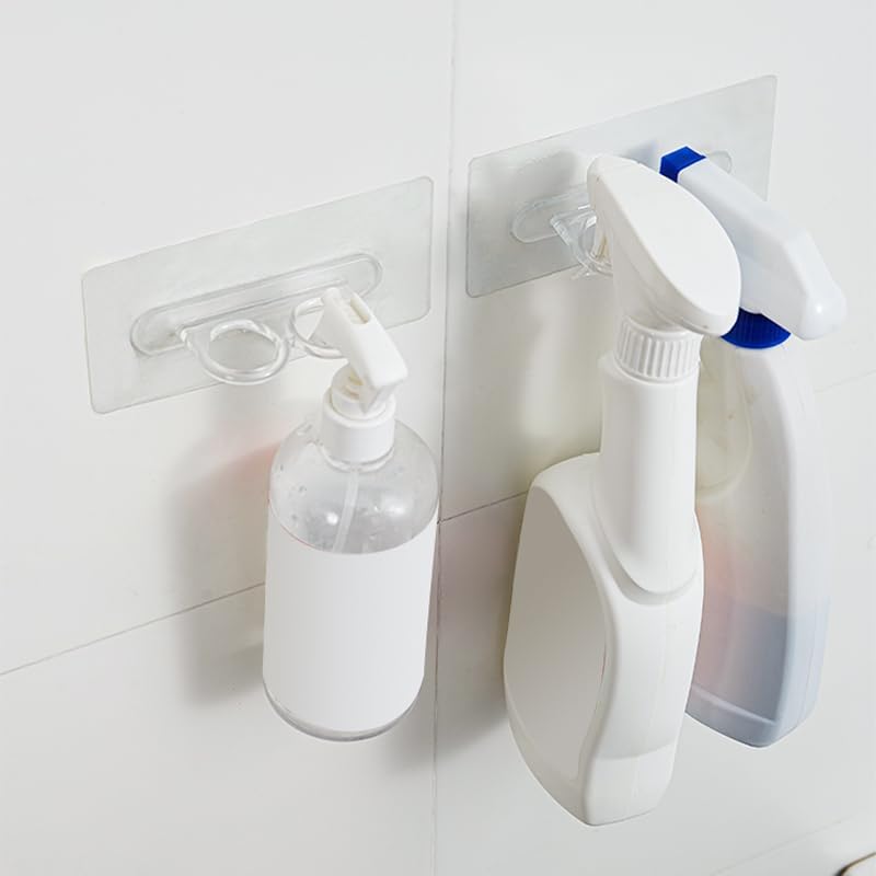 96 Pieces Double Hole Transparent Hooks for Bottles - 6 Pieces