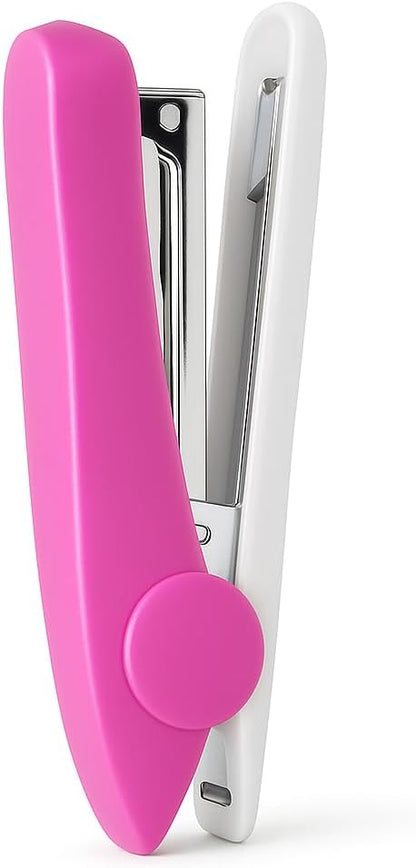 Pink 1 Piece Stapler for 24/6, 26/6 Size Pins Office Supplies