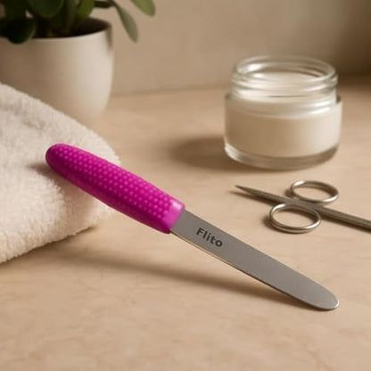 Pink 16cm Nail File - Portable Manicure & Pedicure Nail Filer Emery Board for Home Travel