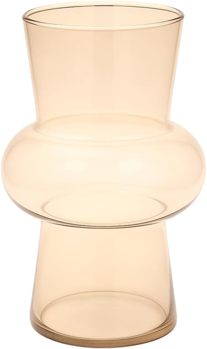 Elegant Transparent Glass Flower Vase 8x20.5cm – Clear Decorative Home Centerpiece