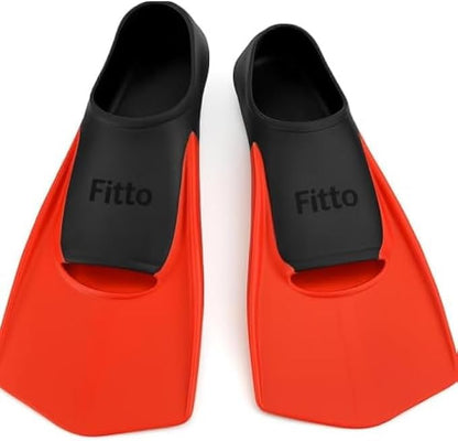 Red Swim Training Fins - Size M, Pack of 1 Pair