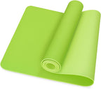 96 Pieces 4mm Thick Yoga Mats (61x183cm - Non-Slip – Eco-Friendly – Extra Durable Exercise Mat for Yoga – Pilates – and Home Workouts - Ideal for Men & Women – Lightweight and Easy to Carry – Green)