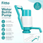 96 Pieces Manual Water Bottle Pumps with Carry Handle (Detachable Tube Hand Press Dispenser for 2 – 3 – 4 and 5 Gallon Bottles)