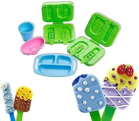 120 Pieces Non-Dry 5D Modeling Clay Dough In Popsicle - Educational Toys for Kids' Creative Play