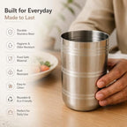 120 Pieces Stainless Steel Tumblers for Water (Juice and Daily Drinks – Reusable Rust-Resistant Drinking Cup with Ribbed Design – Silver)