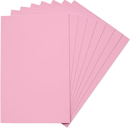 EVA Sponge Sticker 10 Pack A4 Light Pink 21cm x 29.7cm for Crafts and DIY Projects