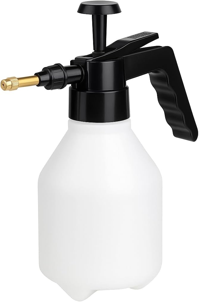 96 Pieces 1.5 Litre Handheld Sprayers with Adjustable Brass Nozzle (Rigid Plastic Housing for Home – Detailing – Garden & Horticulture – Compact – Translucent Tank with Graduated Markings & Extended Lifespan)