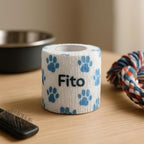 120 Pieces Pet Crepe Bandages (5x5cm - Elastic Veterinary Bandage for Dogs Cats – Paw Wound Support Wrap)