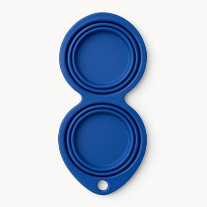 Collapsible Folding Pet Bowl 30x5cm - Silicone Portable Dog Cat Travel Food & Water Bowl, Lightweight Easy Clean