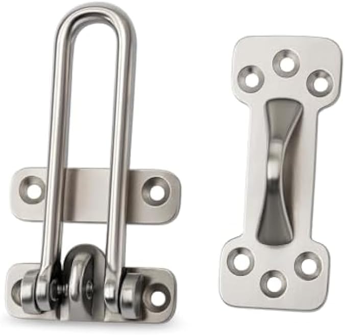 Anti-Theft Door Buckle 1033x63x22mm, Door Security Bar Portable Door Lock, 1 Set