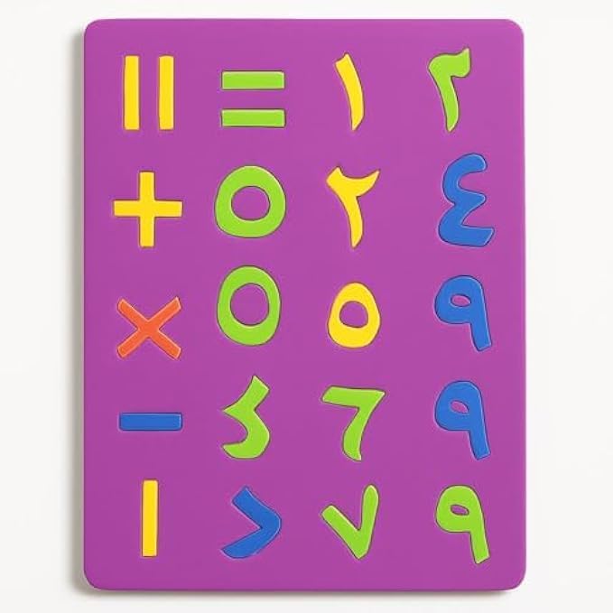 120 Pieces Arabic Numbers Craft Foam Sheets EVA Foam Numerals for Kids DIY School Projects Preschool Counting أرقام عربية
