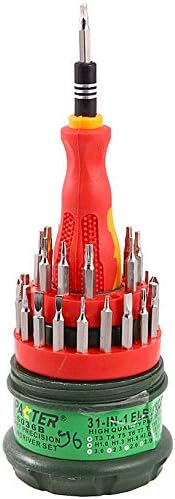 120 Pieces Screwdriver Set 31 in 1s (Precision Magnetic Screwdrivers with Interchangeable Bits – Compact Tool Kit for Home – Electronics – Phones – Laptops – and DIY Repairs - Durable and Portable Design)