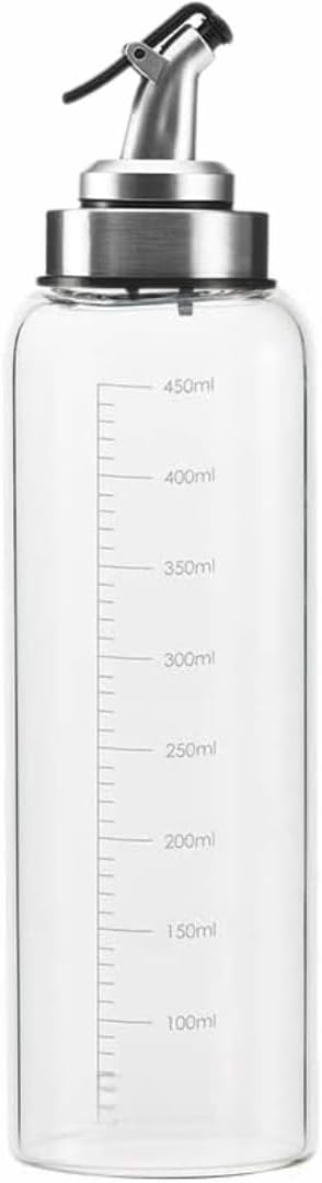 Glass Oil Dispenser, 500ml – Durable and Elegant Kitchen Accessory for Storing Cooking Oils