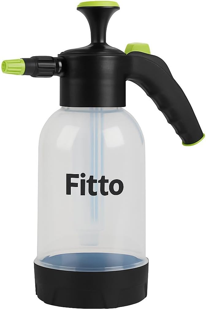 96 Pieces 2 Litre Spray Bottles with Green Trigger and Clear Container