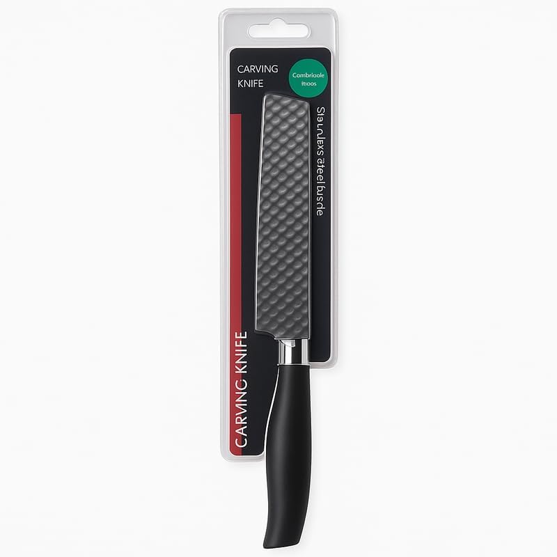 96 Pieces Stainless Steel Kitchen Knives with Black Handle (Sharp Chef's Knife for Home Cooking)