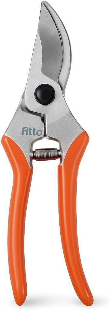 96 Pieces Garden Pruner Shears with Metal Blade and Orange Plastic Handles