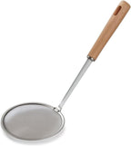 120 Pieces Stainless Steel Oil Filter Spoon - Fast Filtering Drain Scoops with Ergonomic Design and Fine Mesh Sieve for Efficient Oil Removal (Heat-Resistant with Hanging Hole)