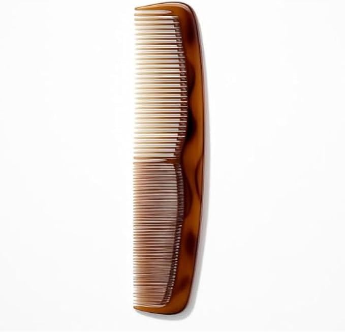 120 Pieces Plastic Double-Sided Hair Comb Brown - Wide and Fine Tooth Detangling Styling Combs for Men Women Kids