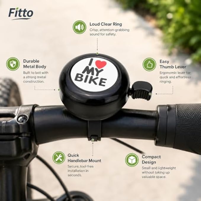 120 Pieces Bicycle Bells (Loud Clear Ring Metal Bike Bell with Easy Thumb Lever – Compact Tool-Free Handlebar Mount for Road – Mountain and Commuter Bikes – Assorted Colors)