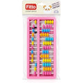 120 Pieces Student Abacus with Multicolor Counting Beads (Pink Frame Math Learning Tool for Counting and Basic Arithmetic)
