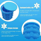 96 Pieces Ice Cube Maker Genies (Space-Saving Dual-Use Silicone Ice Bucket & Party Drink Tub for Whiskey – Cocktails – Beverages – and More)
