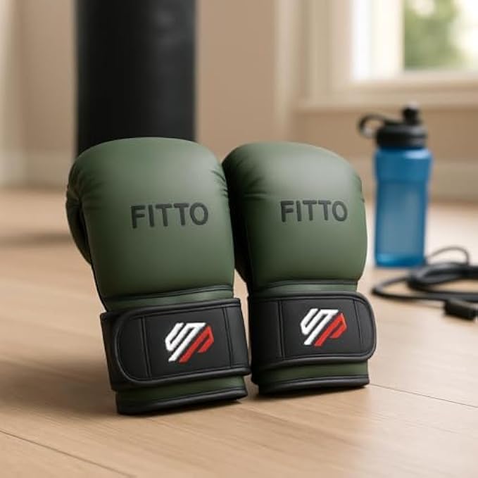 Green Martial Arts Sparring & Training Gloves for Enhanced Performance
