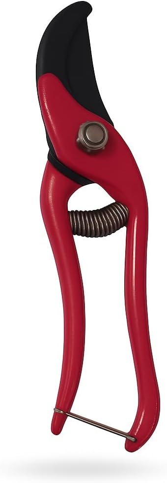 96 Pieces Red-Handled Pruning Shears with Spring Mechanism for Easy Plant Cutting